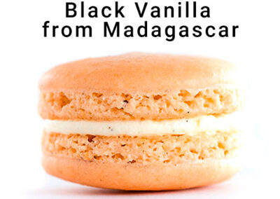 Black Vanilla From Madagascar Macaron